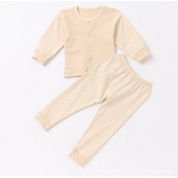 Ternos de roupa íntima de bebê 100% algodão colorido